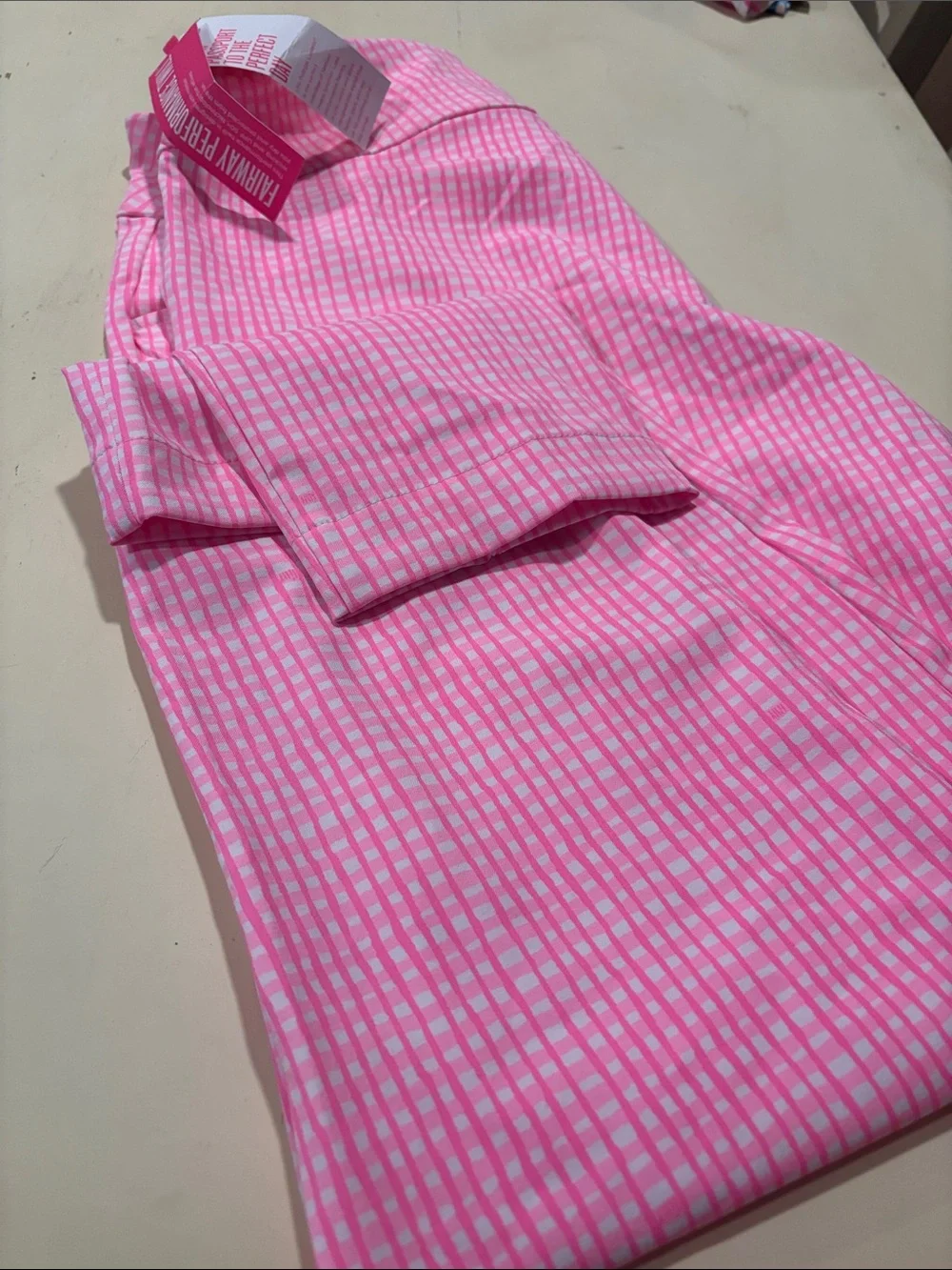 Lilly Pulitzer Aqua Floral Pants & Hot Pink Check Pants NWT Corso pants bundle - Picture 4 of 4